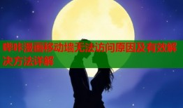 哔咔漫画移动墙无法访问原因及有效解决方法详解