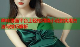 哔咔漫画平台上轻松阅读小说的实用方法与技巧解析