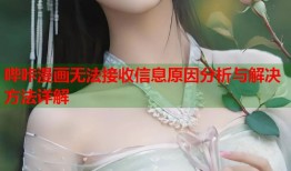 哔咔漫画无法接收信息原因分析与解决方法详解