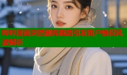 哔咔漫画突然删库跑路引发用户维权风波解析