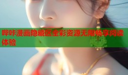 哔咔漫画隐藏区全彩资源无限畅享阅读体验