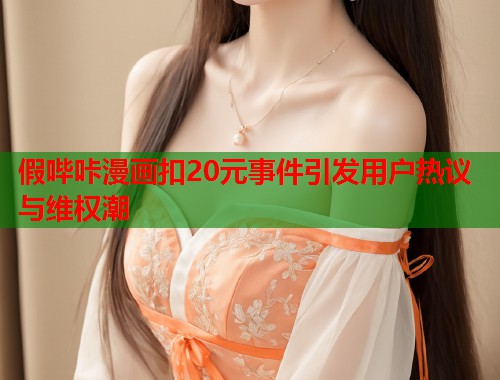 假哔咔漫画扣20元事件引发用户热议与维权潮